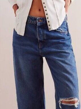 We The Free DeepTrance Boyfriend Jeans Size 29L